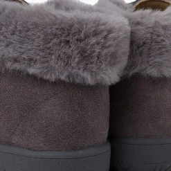 Botas<Pisamonas Botitas Niña Serraje Cuello Pelo Cordones Raso