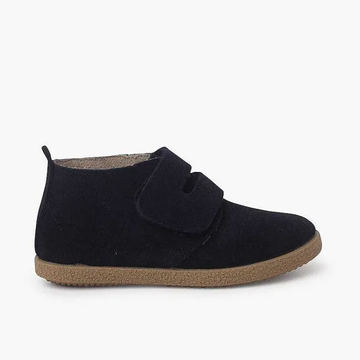 Botas<Pisamonas Botitas Niños Tira Ancha Adherente Serraje