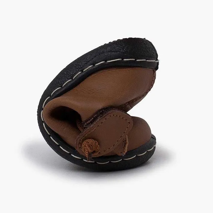 Botas<Pisamonas Botitas Piel Lavable Niños Cordones Elasticos