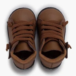 Botas<Pisamonas Botitas Piel Lavable Niños Cordones Elasticos