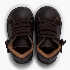Botas<Pisamonas Botitas Piel Lavable Niños Cordones Elasticos