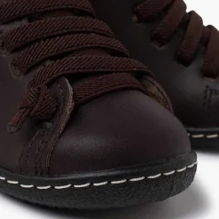 Botas<Pisamonas Botitas Piel Lavable Niños Cordones Elasticos