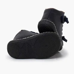 Botas<Pisamonas Botitas Piel Lavable Niños Cordones Elasticos