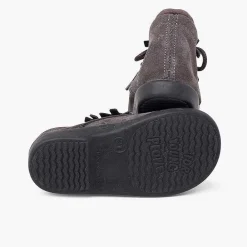 Botas<Pisamonas Botitas Serraje Cordones Adorno Copo