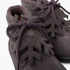 Botas<Pisamonas Botitas Serraje Cordones Adorno Copo