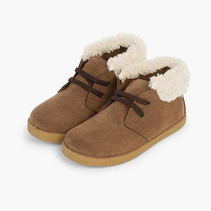 Botas<Pisamonas Botitas Tipo Borrego Niño Y Niña