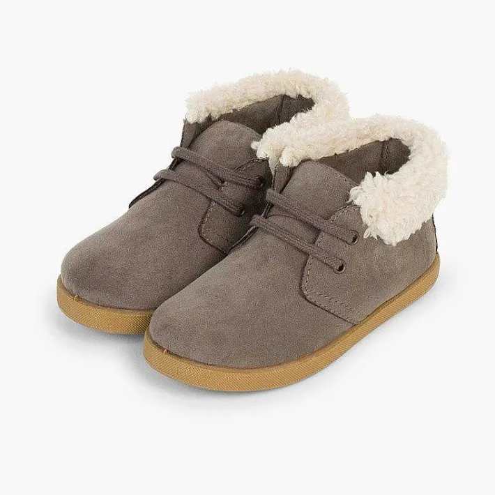 Botas<Pisamonas Botitas Tipo Borrego Niño Y Niña