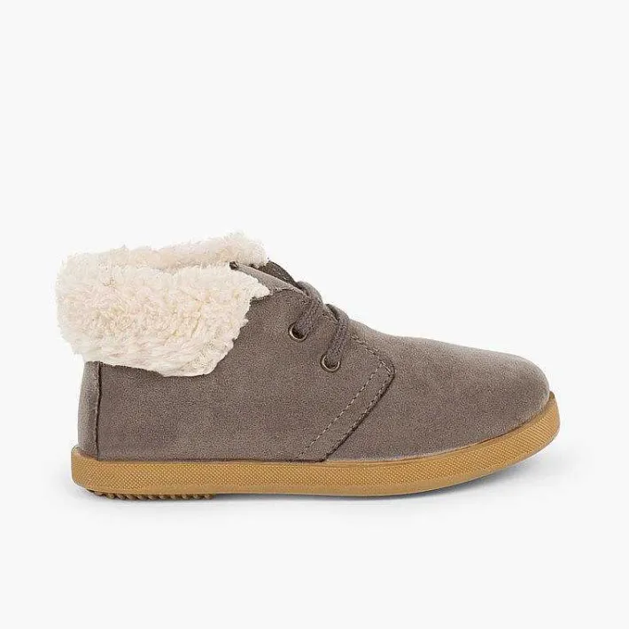Botas<Pisamonas Botitas Tipo Borrego Niño Y Niña