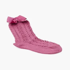 Leotardos Y Textil Condor<Pisamonas Calcetin Condor Alto Calado Con Lazo