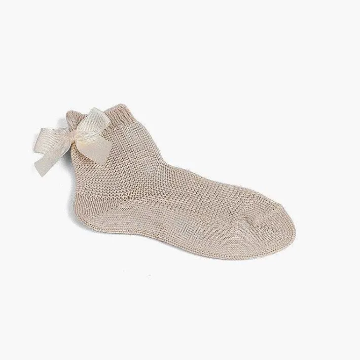 Leotardos Y Textil Condor<Pisamonas Calcetin Condor Corto Punto Bobo Con Lazo