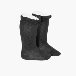 Leotardos Y Textil Condor<Pisamonas Calcetines Altos Con Puntilla