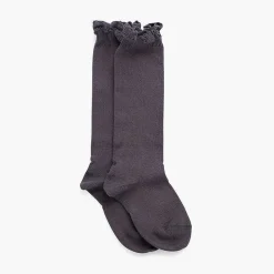 Leotardos Y Textil Condor<Pisamonas Calcetines Altos Con Puntilla