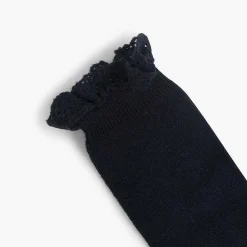 Leotardos Y Textil Condor<Pisamonas Calcetines Altos Con Puntilla