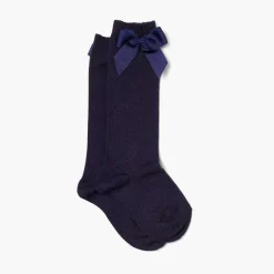 Leotardos Y Textil Condor<Pisamonas Calcetines Altos Condor Algodon Con Lazo