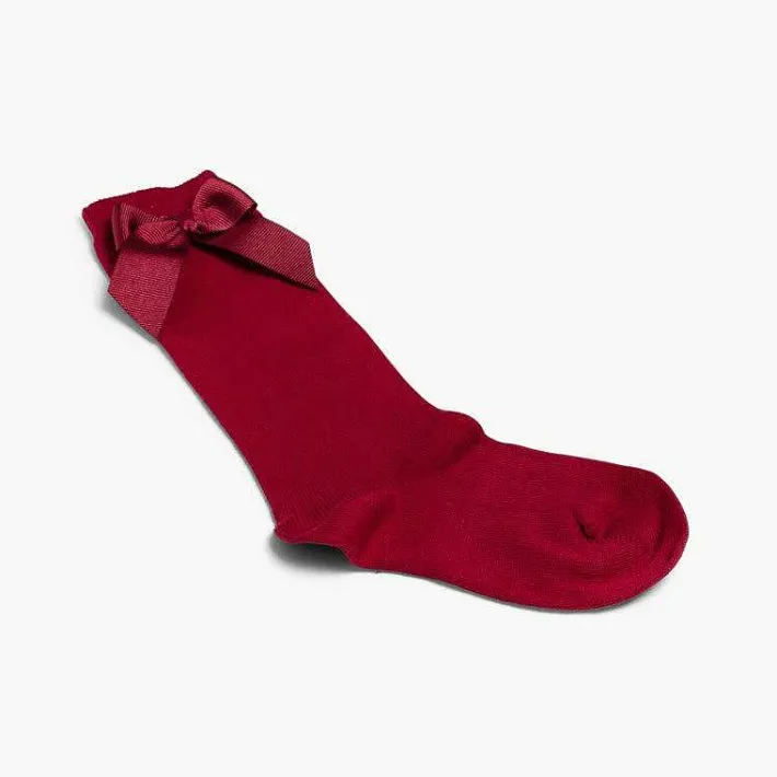 Leotardos Y Textil Condor<Pisamonas Calcetines Altos Condor Algodon Con Lazo