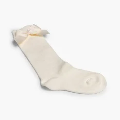 Leotardos Y Textil Condor<Pisamonas Calcetines Altos Condor Algodon Con Lazo