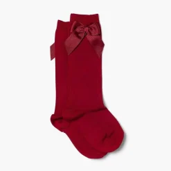 Leotardos Y Textil Condor<Pisamonas Calcetines Altos Condor Algodon Con Lazo