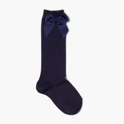 Leotardos Y Textil Condor<Pisamonas Calcetines Altos Condor Algodon Con Lazo