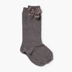 Leotardos Y Textil Condor<Pisamonas Calcetines Altos Condor Algodon Con Lazo