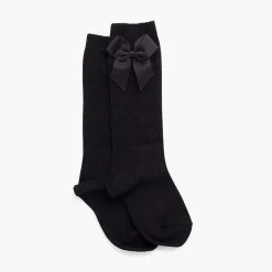 Leotardos Y Textil Condor<Pisamonas Calcetines Altos Condor Algodon Con Lazo