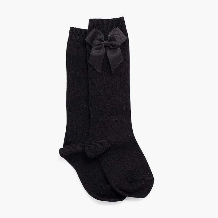 Leotardos Y Textil Condor<Pisamonas Calcetines Altos Condor Algodon Con Lazo
