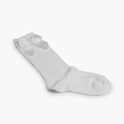 Leotardos Y Textil Condor<Pisamonas Calcetines Altos Condor Algodon Con Lazo