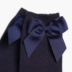 Leotardos Y Textil Condor<Pisamonas Calcetines Altos Condor Algodon Con Lazo