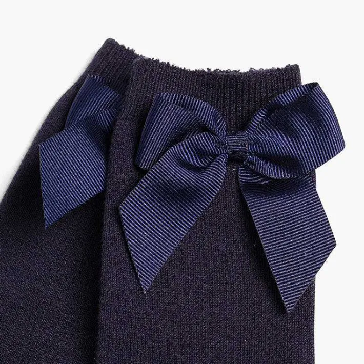 Leotardos Y Textil Condor<Pisamonas Calcetines Altos Condor Algodon Con Lazo