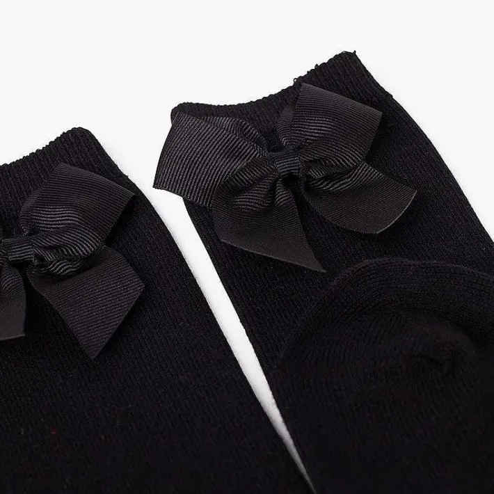 Leotardos Y Textil Condor<Pisamonas Calcetines Altos Condor Algodon Con Lazo