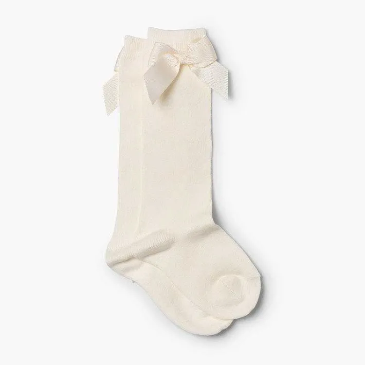Leotardos Y Textil Condor<Pisamonas Calcetines Altos Condor Algodon Con Lazo