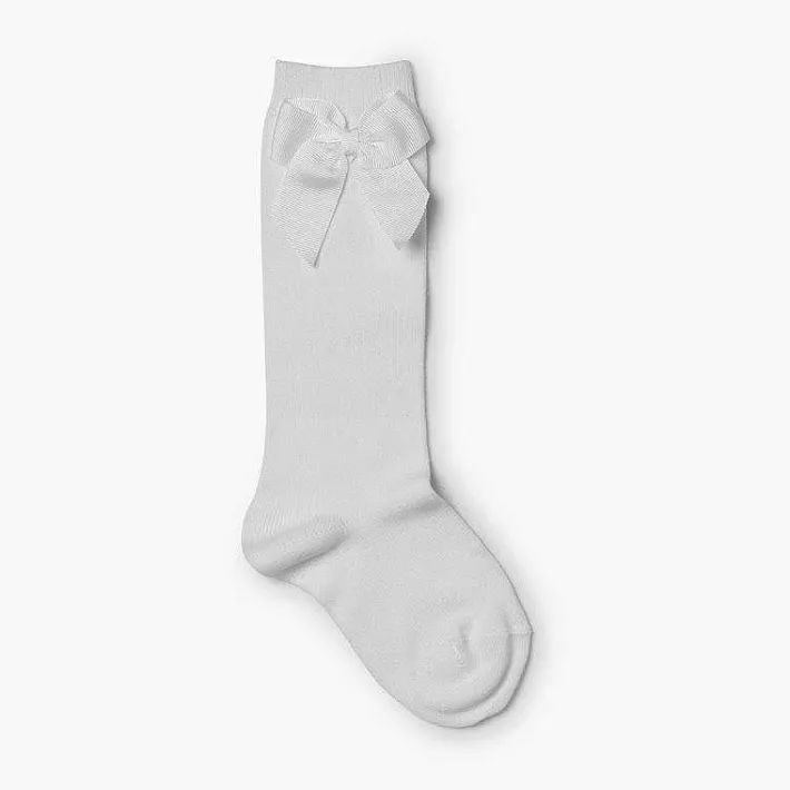 Leotardos Y Textil Condor<Pisamonas Calcetines Altos Condor Algodon Con Lazo