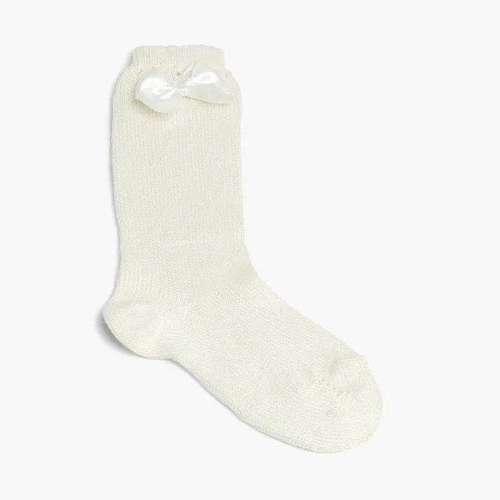 Leotardos Y Textil Condor<Pisamonas Calcetines Altos Condor Perle Con Lazo