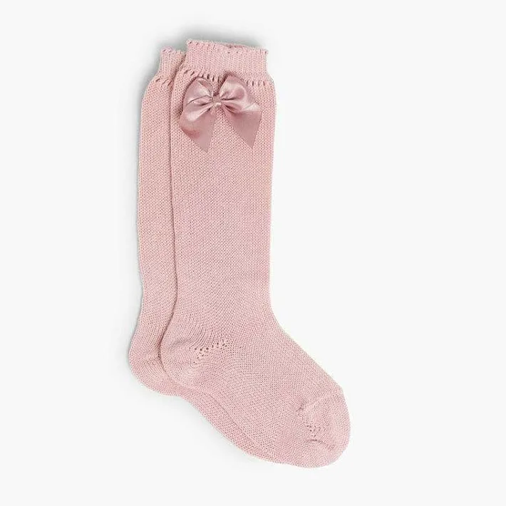 Leotardos Y Textil Condor<Pisamonas Calcetines Altos Condor Perle Con Lazo