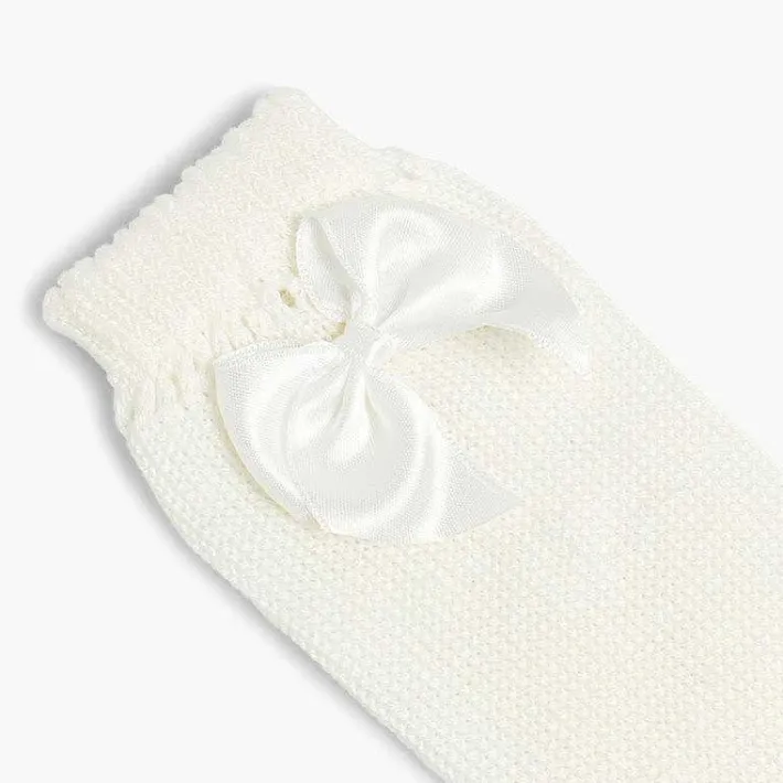 Leotardos Y Textil Condor<Pisamonas Calcetines Altos Condor Perle Con Lazo