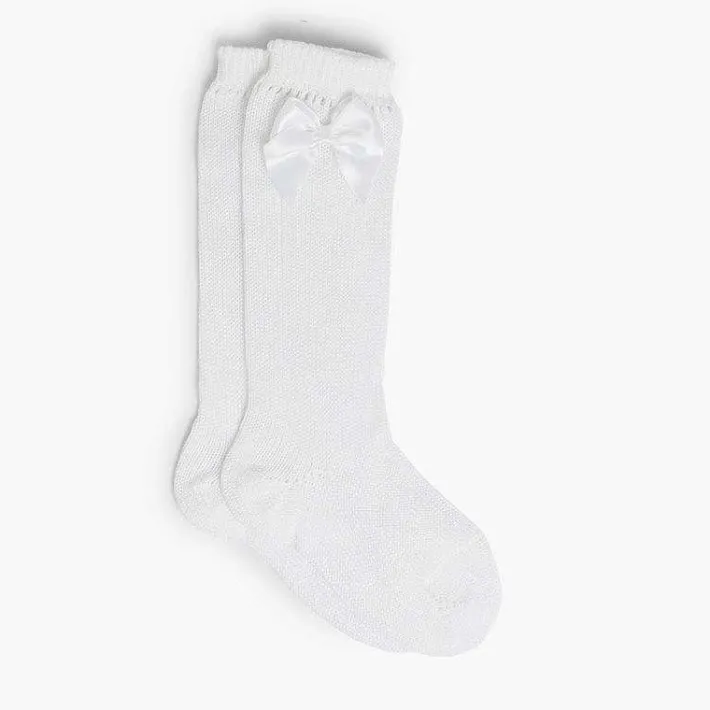 Leotardos Y Textil Condor<Pisamonas Calcetines Altos Condor Perle Con Lazo