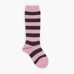 Leotardos Y Textil Condor<Pisamonas Calcetines Altos De Rayas