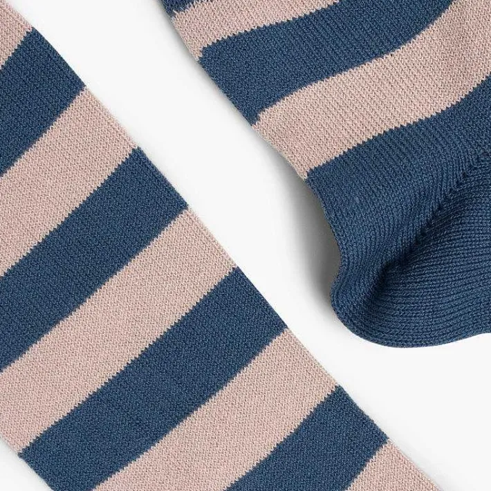 Leotardos Y Textil Condor<Pisamonas Calcetines Altos De Rayas