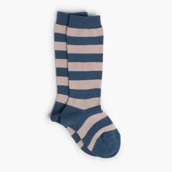 Leotardos Y Textil Condor<Pisamonas Calcetines Altos De Rayas