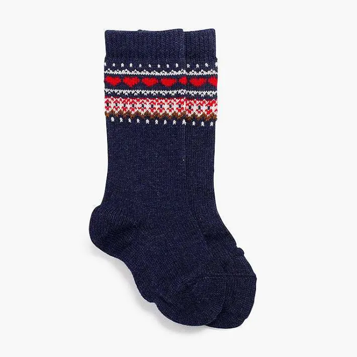 Leotardos Y Textil Condor<Pisamonas Calcetines Altos Detalle Greca