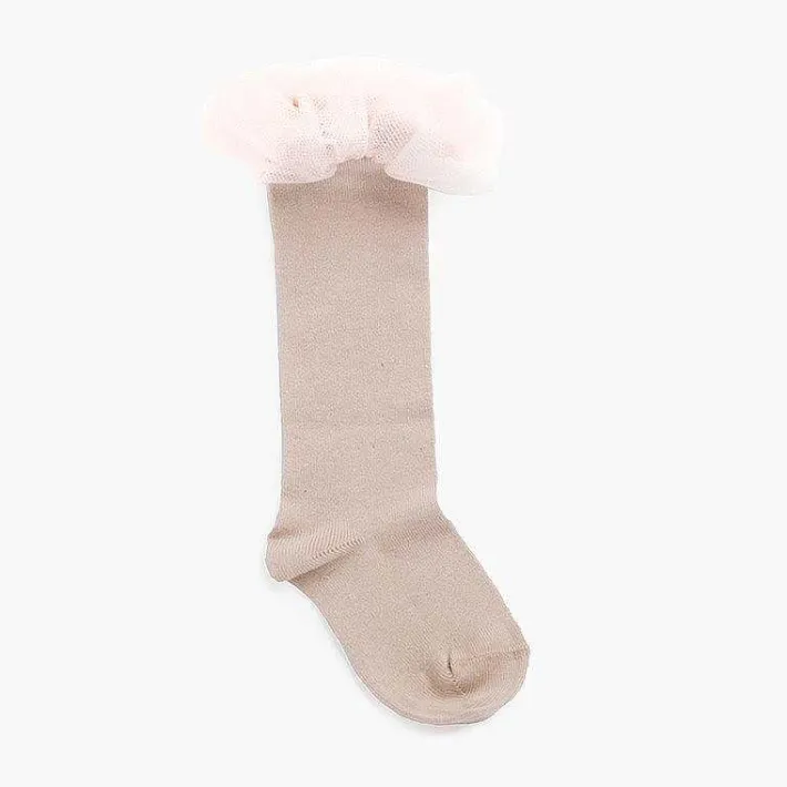 Leotardos Y Textil Condor<Pisamonas Calcetines Altos Lisos Tira Tul