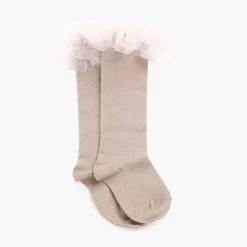 Leotardos Y Textil Condor<Pisamonas Calcetines Altos Lisos Tira Tul