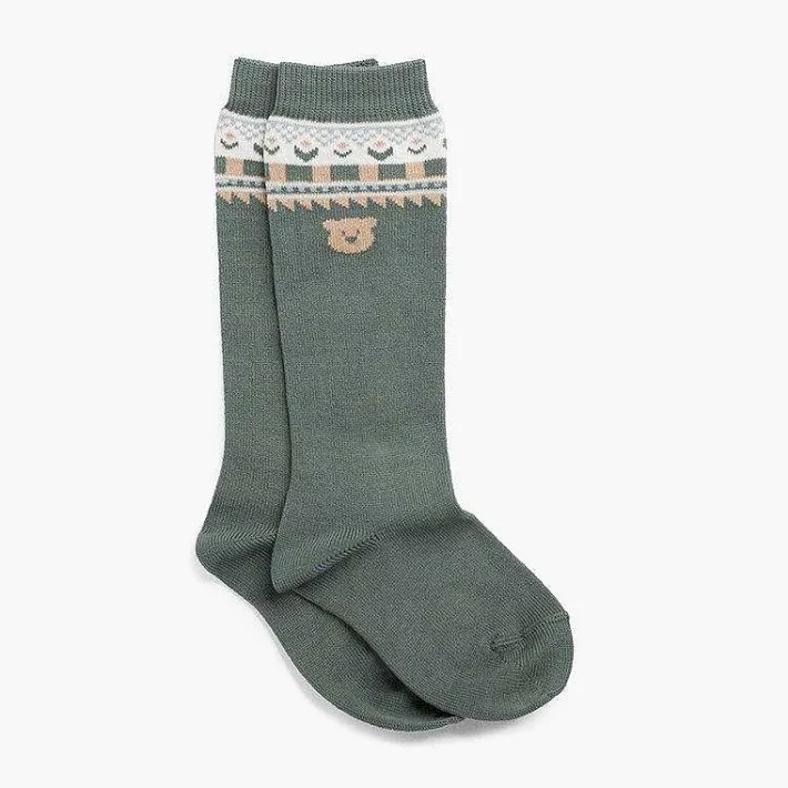 Leotardos Y Textil Condor<Pisamonas Calcetines Altos Oso
