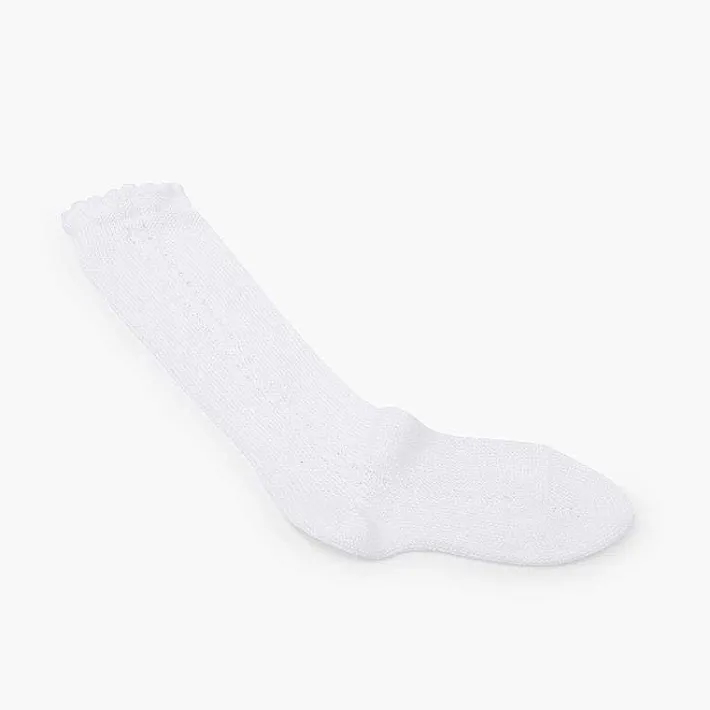 Leotardos Y Textil Condor<Pisamonas Calcetines Altos Perle Calado Lateral