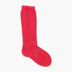 Leotardos Y Textil Condor<Pisamonas Calcetines Altos Perle Calado Lateral
