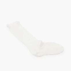 Leotardos Y Textil Condor<Pisamonas Calcetines Altos Perle Calado Lateral