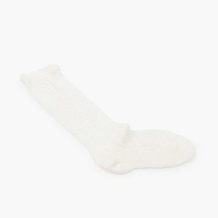 Leotardos Y Textil Condor<Pisamonas Calcetines Altos Perle Calado Lateral
