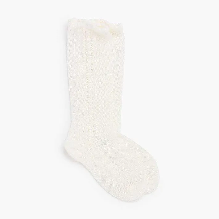 Leotardos Y Textil Condor<Pisamonas Calcetines Altos Perle Calado Lateral