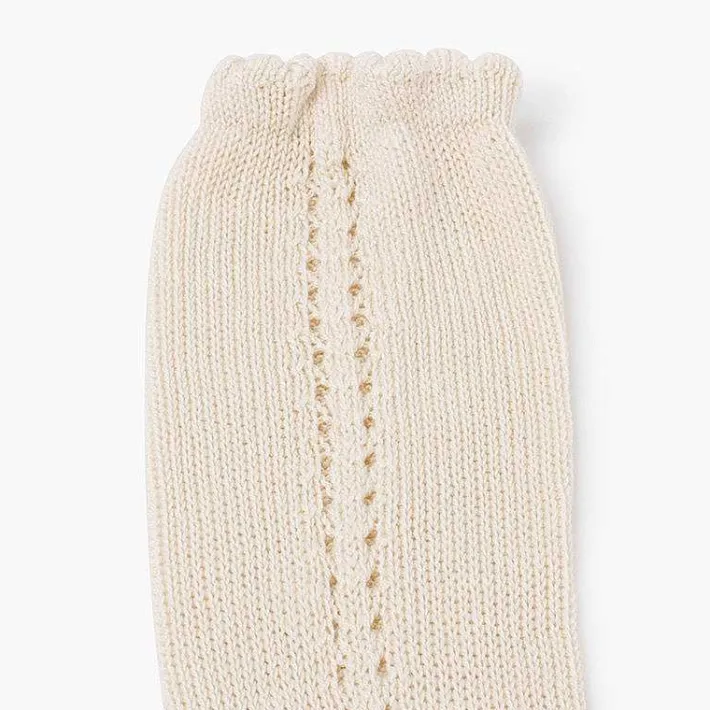 Leotardos Y Textil Condor<Pisamonas Calcetines Altos Perle Calado Lateral