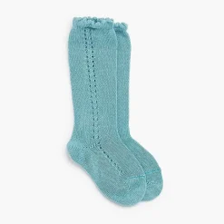 Leotardos Y Textil Condor<Pisamonas Calcetines Altos Perle Calado Lateral