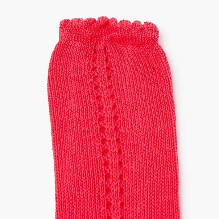 Leotardos Y Textil Condor<Pisamonas Calcetines Altos Perle Calado Lateral